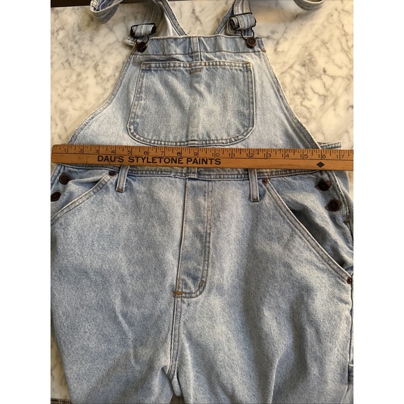 Vintage Y2K Womens Sz Large LEI Distressed‎ Stonewashed Overalls Carpenter USA - Picture 7 of 10